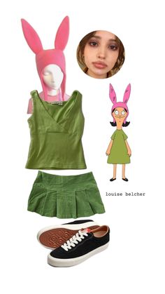 Bob's Burgers Halloween Costume, Bobs Burgers Costume, Bob's Burgers Halloween, Burger Costume, Stylish Halloween Costumes, Louise Belcher, Best Halloween Costumes Ever, Cheap Halloween Costumes