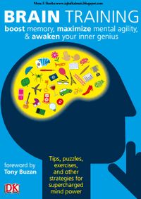 the book cover for brain training, with an image of a person's head