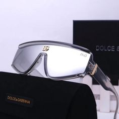 Full Set, Box, Dustbag, Case And Card Brand New D&G Sunglasses Silver Gray Mirrored Unisex Luxury Functional Sunglasses With Mirrored Lenses, Designer Silver Sunglasses For Formal Occasions, Designer Silver Sunglasses For Party, Designer Silver Sunglasses For Evening, Designer Silver Party Sunglasses, Luxury Silver Sunglasses With Mirrored Lenses, Luxury Silver Mirrored Sunglasses, Luxury Silver Shield Sunglasses With Gradient Lenses, Luxury Silver Anti-reflective Sunglasses