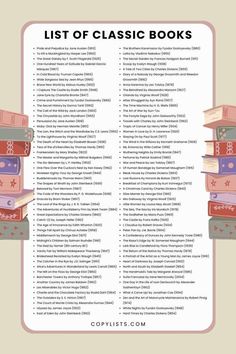 the list of classic books for kids to read in their own bookcase, with text overlay