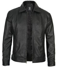 Men's Classic Black Leather Jacket | Shirt-Style Collar
This casual men's black leather jacket is the ideal way to look gentle yet stylish. The real lambskin leather will keep you cozy and comfortable throughout seasons. The leather jacket with shirt collar style adds a casual look to your appearance, while the smooth front zipper closure makes it easy to put on and take off. It's a timeless design that any man would love to wear.

 



 


What to Expect When Choosing Your Outerwear Traveling Essentials, Dark Brown Leather Jacket, Leather Jacket For Men, Mens Black Shirt, Shearling Jacket Women, Distressed Leather Jacket, Shirt Collar Styles, Collar Shirt Men, Green Leather Jackets