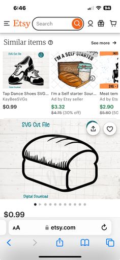 the app is showing items that are on sale