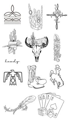 an image of tattoos and other items