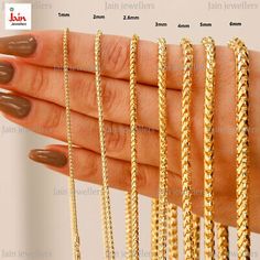 ad eBay - Find many great new & used options and get the best deals for REAL GOLD 22 Kt Hallmark Yellow Gold Franco Link Men's Necklace Chain at the best online prices at eBay! Free shipping for many products! 22k Gold Chain, Chain Layering, Mens Chain Necklace, Pocket Watches, Men's Necklace