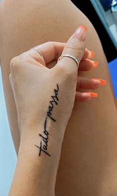 a woman's arm with a tattoo that says, happy birthday on the wrist