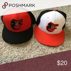 I just added this listing on Poshmark: Baltimore Orioles Hats qty 2. #shopmycloset #poshmark #fashion #shopping #style #forsale #MLB #Other Orange Hat, Orange Hats, White And Orange, Black And Orange, Hat Sizes