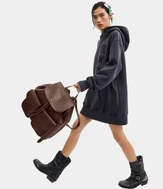 COACH Runway Soft Leather Backpack | Dillard's Coach Sling Backpack, Backpack Photoshoot, Backpack Styling, Coach Runway, Soft Leather Backpack, Chic Backpack, Everyday Backpack, Dillard's, Bagpack