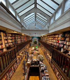 an overhead view of a library filled with lots of books