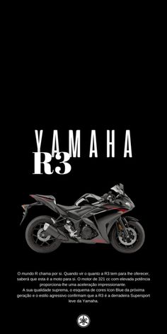 the yamaha motorcycle is shown in black and white