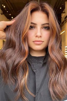 47. Orange Copper Money Piece We are in the middle of winter, spring will be here before we know it. And it’s time to... Classic Balayage, Mushroom Hair, Money Piece, Ginger Hair Color, Spring Hair Color, Fall Hair Color For Brunettes, Hair Color Auburn, Hair Color And Cut, Spring Hairstyles