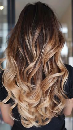 42 Latte Hair Color Ideas That Are Brewing Hot! Hair Color Ideas For Brunettes Straight, Blonde And Caramel, Blonde Caramel Highlights, Caramel Blonde Hair, Warm Hair Color, Blonde Tips, Brunette Hair With Highlights