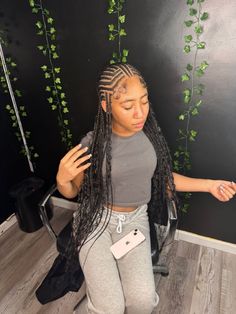 Scalp Braids With Knotless, Scalp Braids For Black Women, Fulani Braid, Latest Hair Braids, Protective Braids, Scalp Braids, Quick Braids, Locs Styles, Birthday Things