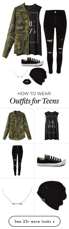 "Untitled #2762" by if-i-were-famous1 on Polyvore featuring Converse, UGG Australia, Lime Crime, women's clothing, women, female, woman, misses and juniors Cooler Look, Komplette Outfits, Clothes And Accessories, Ugg Australia, Edgy Fashion, Clothing Women