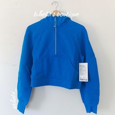 Description: Lululemon Scuba Oversized Half-Zip Hoodie In Poolside (Plsi). A Beautiful Jewel-Tone Blue For Summer! Discontinued Color. Special Collector’s Item. Soft & Cozy. Scuba Silhouette. Zipper Garage Keeps Chafe In Check. Kangaroo Pocket With Hidden Phone Sleeve. Elastic Zipper Pull Doubles As A Hair Tie. Thumbholes. Oversized Fit, Waist Length. Sold Out. Size: Size Xs/S (Listed As Size Small (S) For Exposure.) Please Note That Lululemon Only Sells This Style Of Hoodie In 3 Sizes: Xs/S, M/ Lulu Fits, Random Wishlist, Scuba Sweatshirt, Anna Claire, Preppy Fits, Cropped Half Zip, Preppy Christmas, Lululemon Scuba Hoodie, Preppy Clothes