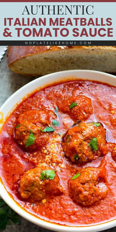 Out of simple weeknight dinner ideas? This Authentic Italian Meatballs and Tomato Sauce makes a delicious weeknight dinner recipe for the family. Save this pin for later! Homemade Sauce And Meatballs, Meatball Recipes Sauce, Authentic Tomato Sauce, Homemade Spaghetti Sauce And Meatballs, Homemade Italian Meatballs Recipe, Authentic Meatballs Italian, Authentic Italian Meatballs Homemade, Italian Meat Sauce Authentic, Italian Meatball Sauce