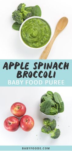 spinach and broccoli baby puree for babies