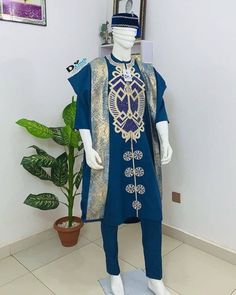 This elegant outfit is handmade with love. The shirt and pant is designed with high quality and also high tailoring standards. It is suitable for all kind of occasion. The set comes with a matching shirt and pant. The pant is styled with either rope, joggers style or elastic band for wearer's ease. We also recommend you provide your exact measurements in the following manner to ensure a perfect fit; Around the neck Shoulder to shoulder Arm/ sleeve length Chest circumference Waist Hip Thigh Insea Latest Agbada Designs For Men, Latest Agbada Styles Men, Babban Riga, Men Agbada Styles, Latest Agbada Designs, Agbada Styles Men, Men Senator, Agbada Design, African Men Clothing