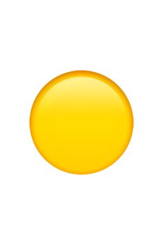 a yellow round object is shown on a white background and appears to be in the shape of an oval