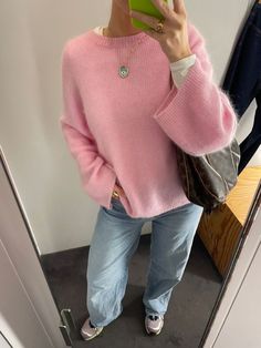 Pullovers Outfit, Pull Rose, Mode Zara, Basic Outfits, Knit Pullover, Lookbook Outfits