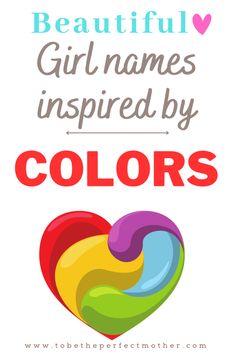 123 color names for girls Color Inspired Names