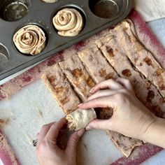 Rolling up apple cinnamon rolls Apple Cinnamon Rolls, Apple Cinnamon, Cinnamon Apples