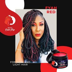 Fyah Red- Mysteek Color Pop: Mysteeknaturals.com for better deals! ACHIEVE THE HAIR COLOR YOU WANT - Our natural hair color comes in 12 bold shades that provide coverage and work great for gray hair. Get the pop of color you want without the flaky effect of other chalky hair products. EASY TO USE - Apply our cream-based hair color wax without any hassle. Just mix the contents of the jar thoroughly to get optimum intensity. Then, section your hair and softly massage color down the shaft until fully coated. SAFE FOR KIDS - Mysteek Color Pop hair wax paint does not contain any harsh ingredients like bleach for hair, developers, or hair dye. It doesn't damage hair, so it's safe for adults and kids. WASHES OFF EASILY - Our hair wax color stays on your hair for 3-5 days, but you can easily wash Hair Color For Dark Hair, Color For Dark Hair, Natural Hair Coloring, Wash Out Hair Color, Hair Lights, Pop Hair, Hair Bleach, Hair Chalk, Temporary Hair Color