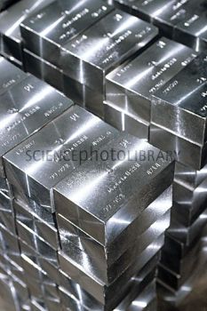 stacks of silver bars sitting on top of each other