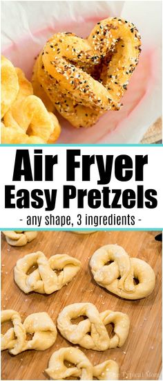 air fryer easy pretzels are an easy snack for kids and adults alike