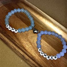 The two pearl bracelets made of glass beads are the perfect accessory for any outfit!  Whether as a fun gift for your best friend or a little token of appreciation for your partner! Everyone will be happy with this bracelet! Now you just have to decide who gets which bracelet! 🫢🤍 You can choose between many different colors! Best Friend Bracelet Ideas, Cute Couple Bracelets, Funny Bracelets Beads Words, Bestie Bracelets, Best Friends Bracelets, Bracelets Bff, Bff Bracelet, Bff Bracelets, Best Friend Bracelets