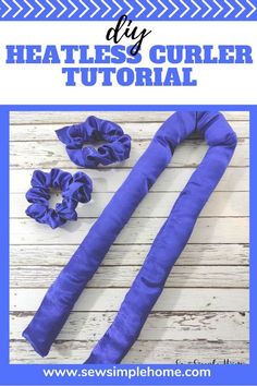 Make no heat curls overnight with the Heatless Curler Tutorial How To Make A Heatless Hair Curler, Diy Heatless Hair Curlers, How To Use No Heat Curlers, Diy Heatless Curl Headband, Diy Heatless Curling Rod, Diy Hair Curlers Overnight, Rag Curlers Diy, Heartless Curler Tutorial, Heatless Hair Curler Tutorial