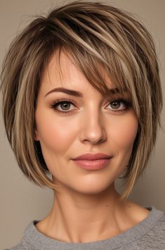 Short Stacked Bob Haircuts, Short Red Hair, Creative Hair Color, Stacked Bob Haircut, Bob Hairstyles For Thick, Coloured Hair, Bob Haircut With Bangs, Creative Hairstyles