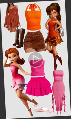 barbie doll clothes and accessories are shown in this video screener, which shows how to wear them