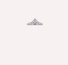 a drawing of a tiara on a white background