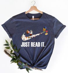 Literary Shirts, Book Costumes, School Shirt Designs, Teacher Wardrobe, Librarian Shirt, It Shirt, Reading Shirts, Weird Shirts, Book Shirts