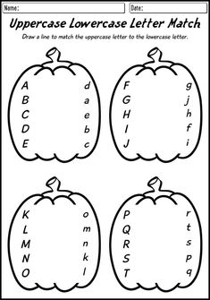 an upper and lowercase letter match worksheet with three apples on the same page