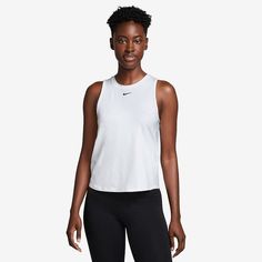 Whether you're working out or running errands, you'll love the comfort of this women's Nike One Dri-FIT classic tank top. Click on this WOMEN'S GUIDE to find the perfect fit and more! Whether you're working out or running errands, you'll love the comfort of this women's Nike One Dri-FIT classic tank top. Click on this WOMEN'S GUIDE to find the perfect fit and more! TECHNOLOGIES & FEATURES Dri-FIT technology absorbs sweat to keep you cool, dry and comfy Lightweight CrewneckFABRIC & CARE Polyester Nike Functional Sleeveless Top, Casual Nike Tank Top For Running, Nike Casual Running Tank Top, Nike Sleeveless Activewear For Light Exercise, Nike Moisture-wicking Tank Top For Running, Nike Racerback Tank Top For Training, Nike Sleeveless Activewear For Running, Nike Racerback Tank Top For Gym, Nike Sleeveless Tank Top For Sports