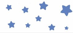 blue stars on a white background