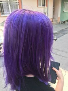 Aesthetic Hair Colour, Short Purple Hair, Violet Hair Colors, Hair Colour Ideas, Light Purple Hair, Dyed Hair Purple