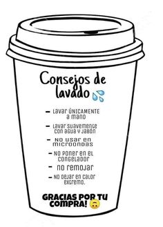 a coffee cup with the words consepos de laviddo written on it