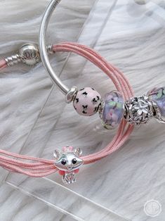 Pink Pandora Bracelet, Pandora Charms Disney, Pandora Essence, Disney Charms