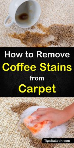 how to remove coffee stains from carpet