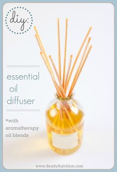 Aromatherapy Oil Blends, Diy Essential Oil Diffuser, Essential Oil Reed Diffuser