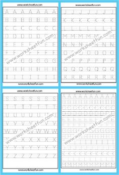 printable alphabet worksheets for kids to practice their handwriting and letter recognition skills