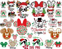 mickey mouse christmas svg bundle