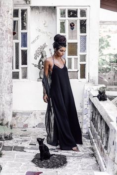 Black Boho Goddess Cocktail Dress • Sleeveless Maxi Dress for Women Black Boho Maxi Dress, Wedding Dress Gothic, Boho Formal, Dress Goddess, Black Wedding Dress Gothic, Slip Wedding Dress, Wedding Dress Elegant, Minimal Dress, Black Wedding Dress