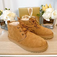 Like New Ugg Neumel Boots In Chestnut Ugg Neumel Boots Outfit, Ugg Neumel Boots, Ugg Neumel, Shoes Ugg, Womens Uggs, Ugg Shoes, Chestnut, Moccasins, Me Too Shoes