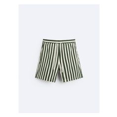 Relaxed fit shorts made of linen and viscose fabric. Adjustable elastic waistband with drawstring. Front pockets and back zip detail. Zara Cotton Bottoms With Built-in Shorts, Striped Cotton Bottoms For Summer, Striped Short Leg Summer Bottoms, Striped Short Leg Bottoms For Summer, Striped Cotton Summer Bottoms, Zara Green Short Bottoms, Zara Green Shorts, Zara Summer Green Bottoms, Green Summer Bottoms By Zara