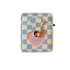 Keep your headphones looking absolutely cute with Be Brave Airpods Case! 💗 🏁 Trendy Rectangular Phone Accessories For Gifts, Trendy Rectangular Phone Accessories As Gift, Pastel Checkered, Dream Date, Artsy Outfit, Airpods Case, Be Brave, Airpods Pro, Grunge Fashion