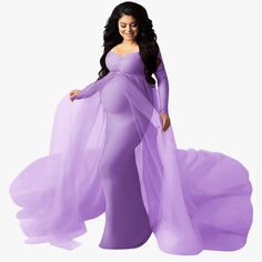 Bought From Amazon But It Was From China And Shipping Costs Too Much To Send Back Purple Tulle Maternity Dress, Mommy Goals, 16 Dresses, Maternity Gowns, Size 16 Dresses, Baby Ideas, Maternity Dress, Purple Dress, Maternity Photography