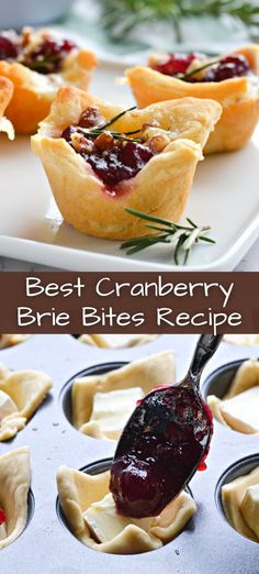 the best cranberry brie bites recipe